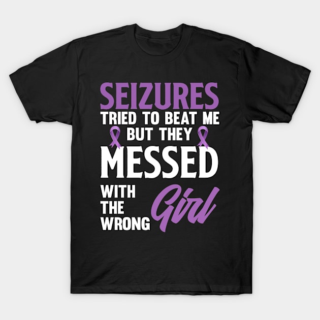 Epilepsy Warrior Fighter Epilepsy Awareness T-Shirt by ksshop